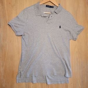 Polo Ralph Lauren Grey Gray Polo Large L Short Sleeve Shirt